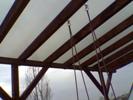 erkély fedés - polikarbonát tetővel